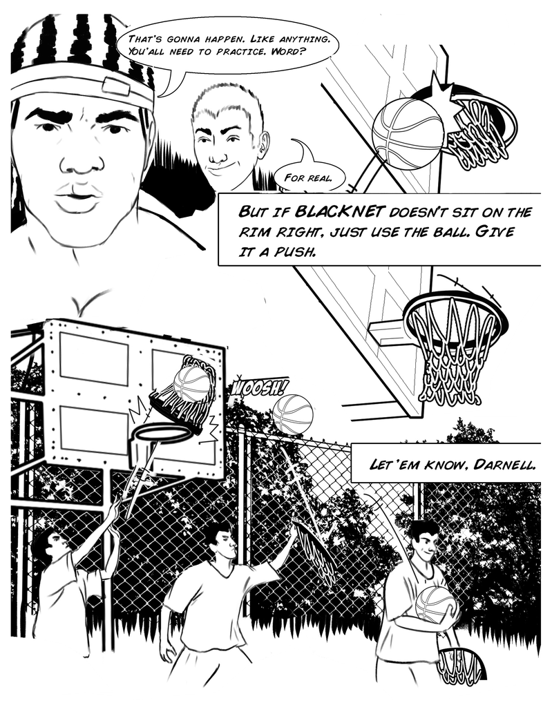 The World's First Portable Replacement Basketball Net